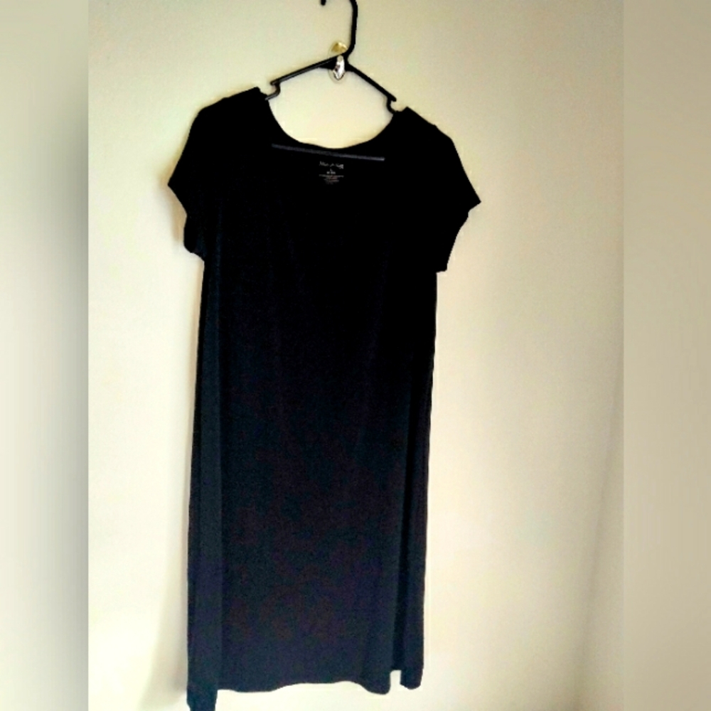 White Stag Dress Women Medium Black Midi Elegant Preppy Party Witchy Office Y2K
